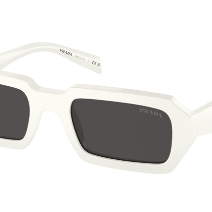 Prada PRA12SF Irregular Sunglasses  17K08Z-White 54-140-19 - Color Map White