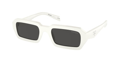 Prada PRA12SF Irregular Sunglasses  17K08Z-White 54-140-19 - Color Map White