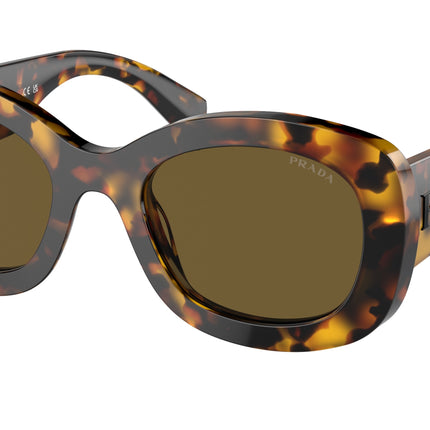 Prada PRA13SF Oval Sunglasses  VAU01T-Honey Tortoise 55-145-21 - Color Map Tortoise