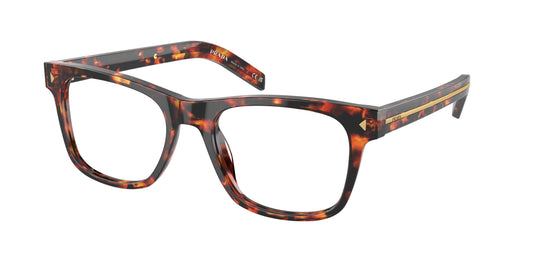 Prada PRA13VF Pillow Eyeglasses  14O1O1-Magma Tortoise 54-150-18 - Color Map Tortoise