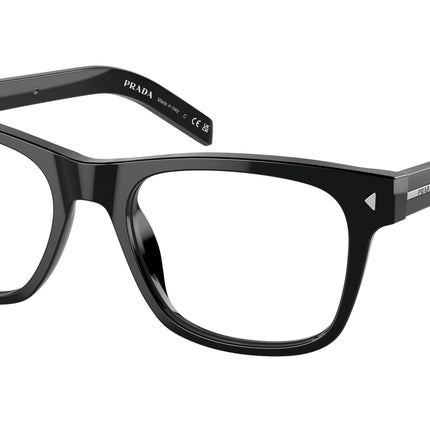 Prada PRA13VF Pillow Eyeglasses  16K1O1-Black 54-150-18 - Color Map Black