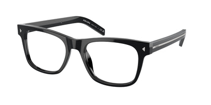 Prada PRA13VF Pillow Eyeglasses  16K1O1-Black 54-150-18 - Color Map Black