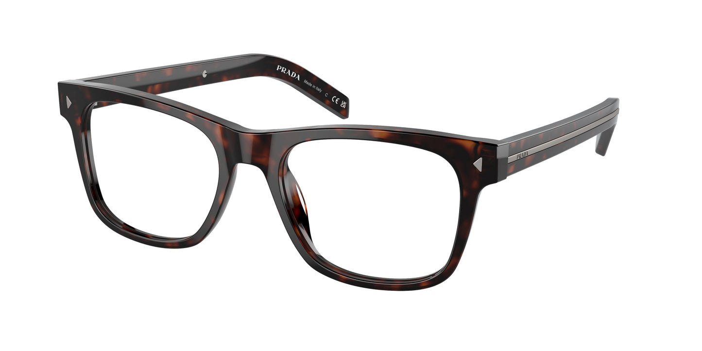 Prada PRA13VF Pillow Eyeglasses  17N1O1-Radica Tortoise 54-150-18 - Color Map Tortoise