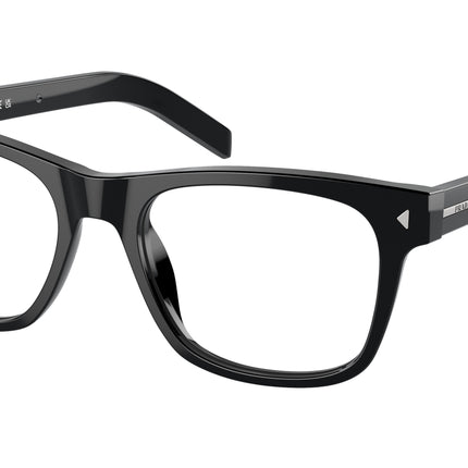 Prada PRA13V Pillow Eyeglasses  16K1O1-Black 54-150-19 - Color Map Black