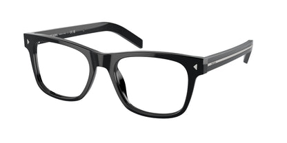 Prada PRA13V Pillow Eyeglasses  16K1O1-Black 54-150-19 - Color Map Black