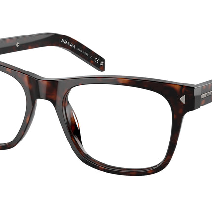 Prada PRA13V Pillow Eyeglasses  17N1O1-Radica Tortoise 54-150-19 - Color Map Tortoise