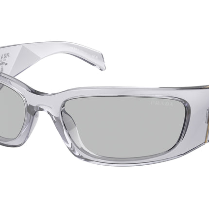 Prada PRA14S Butterfly Sunglasses  12R30B-Transparent Grey 60-120-18 - Color Map Grey