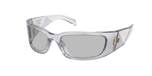 Prada PRA14S Butterfly Sunglasses  12R30B-Transparent Grey 60-120-18 - Color Map Grey