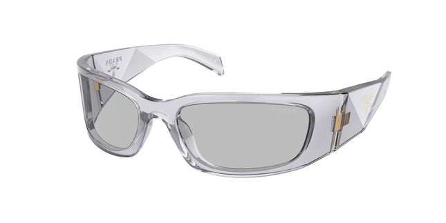 Prada PRA14S Butterfly Sunglasses  12R30B-Transparent Grey 60-120-18 - Color Map Grey