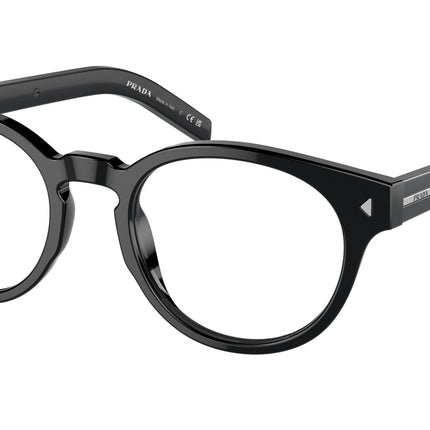 Prada PRA14VF Phantos Eyeglasses  16K1O1-Black 52-150-20 - Color Map Black