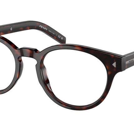 Prada PRA14V Phantos Eyeglasses  17N1O1-Radica Tortoise 52-150-21 - Color Map Tortoise