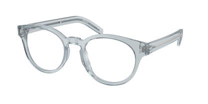 Prada PRA14V Phantos Eyeglasses  19T1O1-Transparent Azure 52-150-21 - Color Map Blue