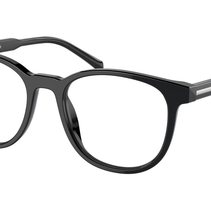 Prada PRA15VF Phantos Eyeglasses  16K1O1-Black 54-145-18 - Color Map Black
