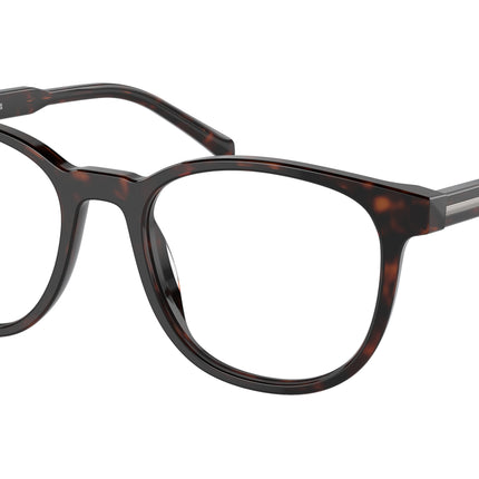 Prada PRA15VF Phantos Eyeglasses  17N1O1-Radica Tortoise 54-145-18 - Color Map Tortoise