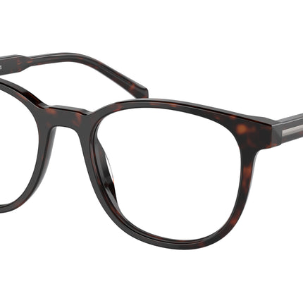 Prada PRA15V Phantos Eyeglasses  17N1O1-Radica Tortoise 52-145-19 - Color Map Tortoise
