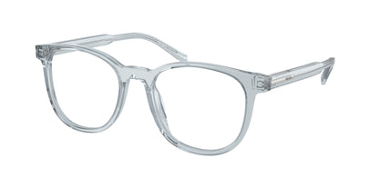 Prada PRA15V Phantos Eyeglasses  19T1O1-Transparent Azure 52-145-19 - Color Map Blue