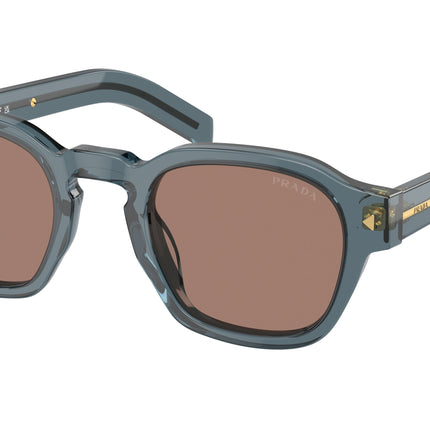 Prada PRA16SF Phantos Sunglasses  17T05D-Transparent Ocean 53-150-21 - Color Map Blue