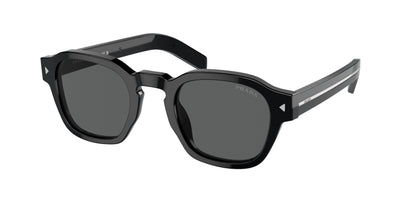 Prada PRA16S Phantos Sunglasses  16K731-Black 52-150-24 - Color Map Black