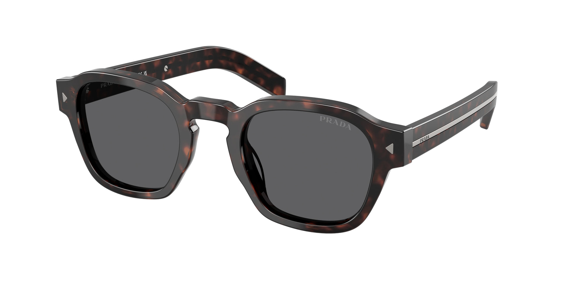 Prada PRA16S Phantos Sunglasses  17N731-Tartaruga Radica 52-150-24 - Color Map Tortoise