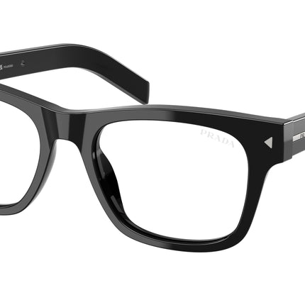 Prada PRA17SF Rectangle Sunglasses  16K60K-Black 55-150-18 - Color Map Black