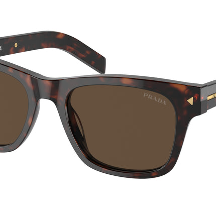 Prada PRA17SF Rectangle Sunglasses  17N70F-Radica Tortoise 55-150-18 - Color Map Tortoise