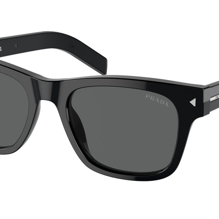 Prada PRA17S Rectangle Sunglasses  16K731-Black 54-150-19 - Color Map Black