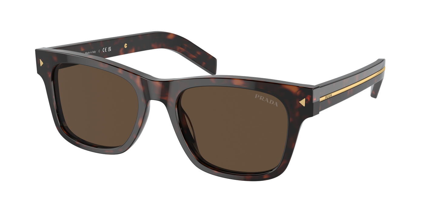 Prada PRA17S Rectangle Sunglasses  17N70F-Radica Tortoise 54-150-19 - Color Map Tortoise
