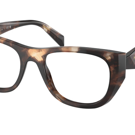 Prada PRA18VF Irregular Eyeglasses  14P1O1-Caramel Tortoise 53-145-18 - Color Map Tortoise