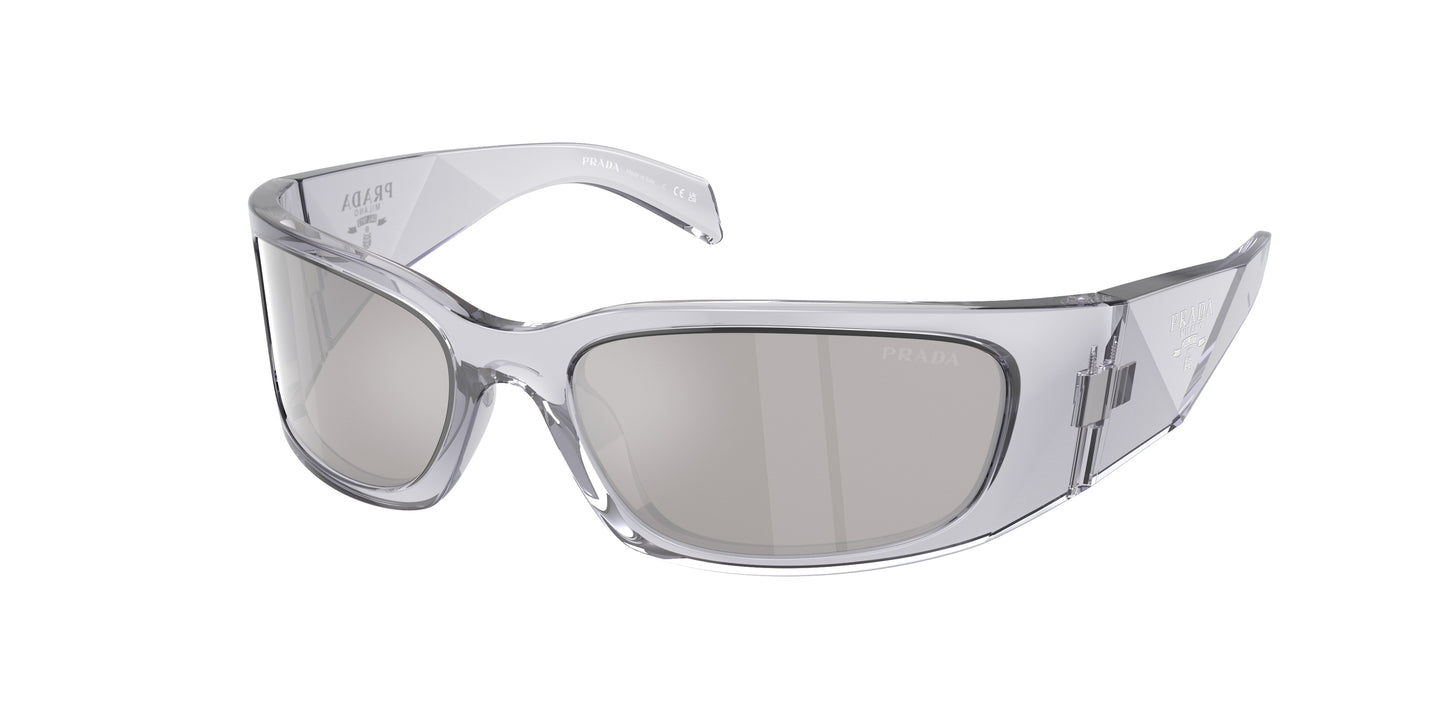 Prada PRA19S Butterfly Sunglasses  12R2B0-Transparent Grey 60-120-18 - Color Map Grey