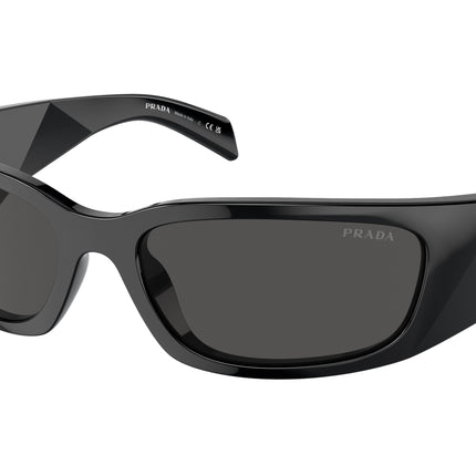Prada PRA19S Butterfly Sunglasses  1AB5S0-Black 60-120-18 - Color Map Black