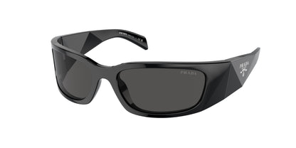 Prada PRA19S Butterfly Sunglasses  1AB5S0-Black 60-120-18 - Color Map Black