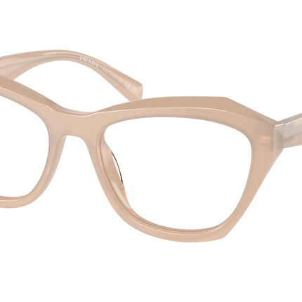 Prada PRA20VF Butterfly Eyeglasses  19R1O1-Opal Natural 56-135-16 - Color Map Beige