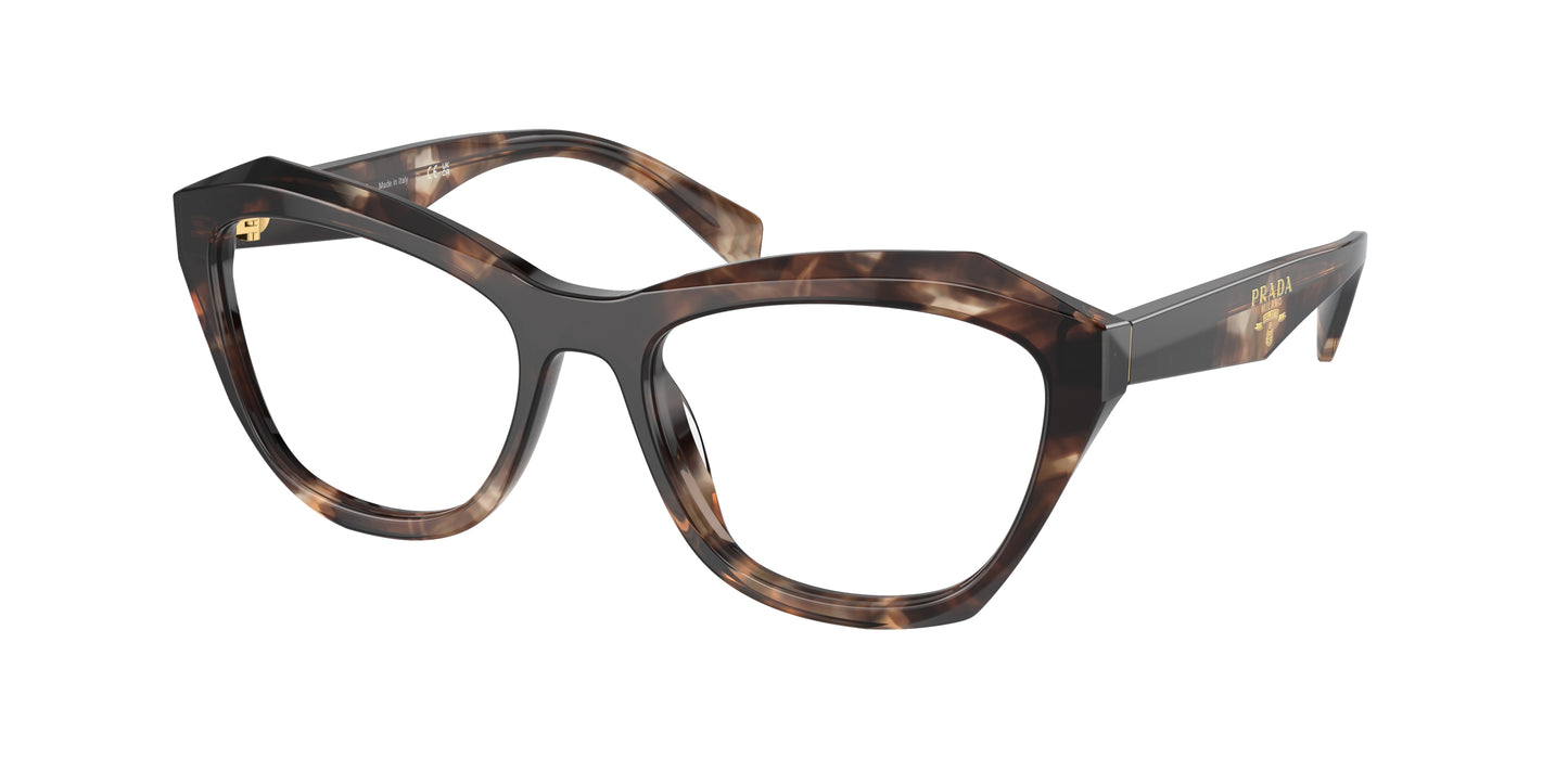 Prada PRA20V Butterfly Eyeglasses  14P1O1-Caramel Tortoise 54-135-18 - Color Map Tortoise