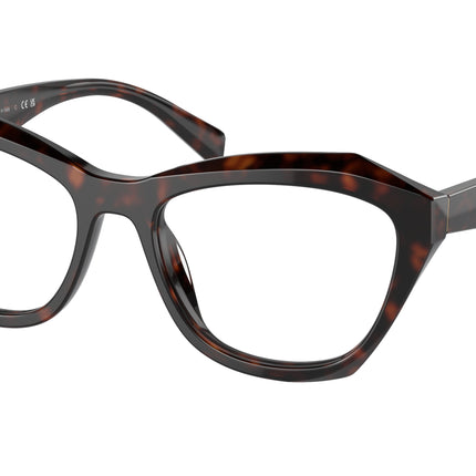 Prada PRA20V Butterfly Eyeglasses  17N1O1-Root Tortoise 54-135-18 - Color Map Tortoise