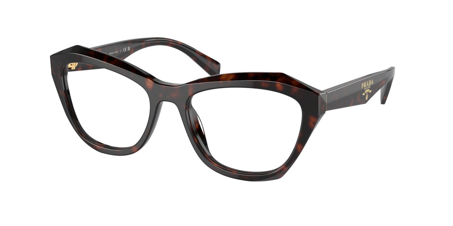 Prada PRA20V Butterfly Eyeglasses  17N1O1-Root Tortoise 54-135-18 - Color Map Tortoise