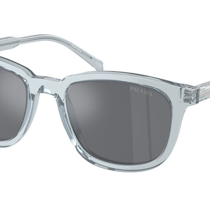Prada PRA21SF Pillow Sunglasses  19T175-Transparent Azure 54-145-19 - Color Map Blue