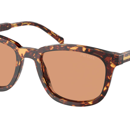 Prada PRA21S Pillow Sunglasses  14O07V-Magma Tortoise 53-145-20 - Color Map Tortoise