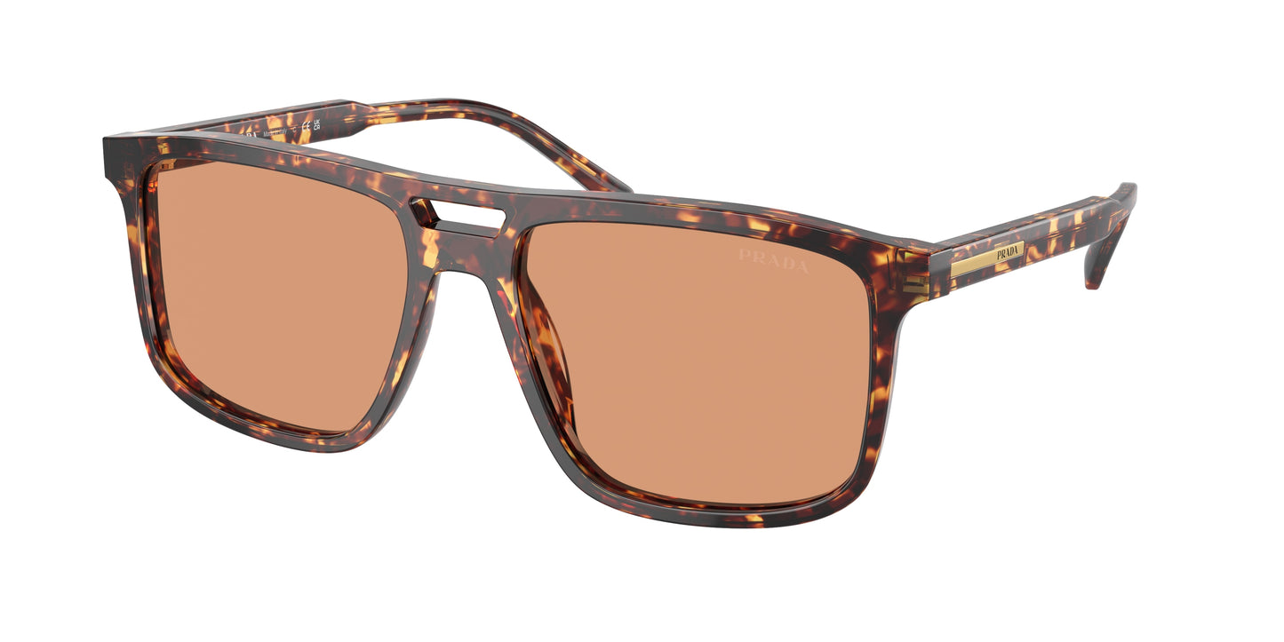 Prada PRA22SF Rectangle Sunglasses  14O07V-Magma Tortoise 58-145-16 - Color Map Tortoise