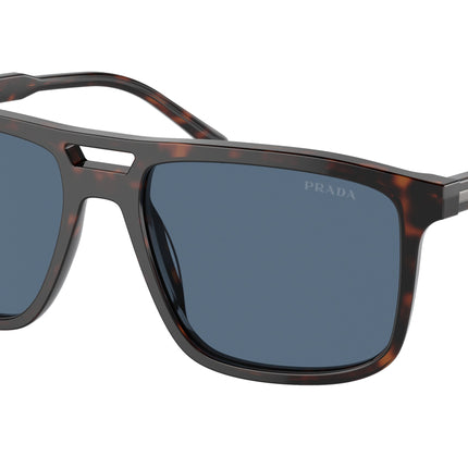 Prada PRA22S Rectangle Sunglasses  17N06A-Radica Tortoise 58-145-18 - Color Map Tortoise