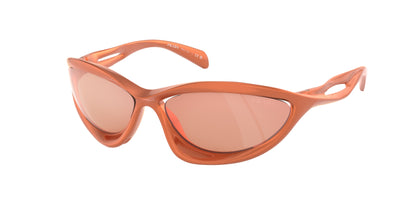 Prada PRA23S Cat Eye Sunglasses  15V50H-Metallized Orange 60-130-17 - Color Map Orange