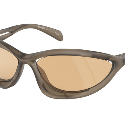 Prada PRA26S Cat Eye Sunglasses  16V10H-Loden Frosted 63-130-17 - Color Map Brown