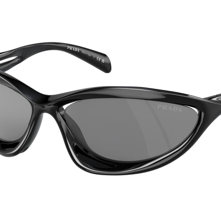 Prada PRA26S Cat Eye Sunglasses  1AB60G-Black 63-130-17 - Color Map Black