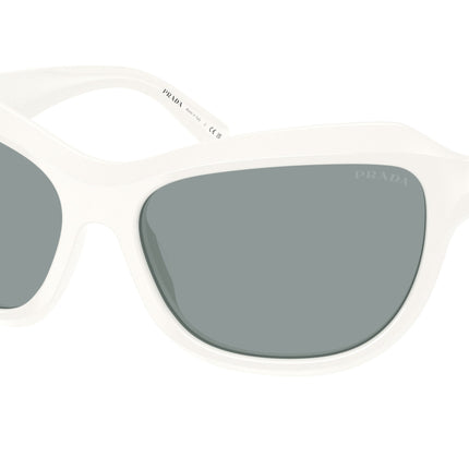 Prada PRA27SF Butterfly Sunglasses  17K3C2-Talc 63-130-16 - Color Map White