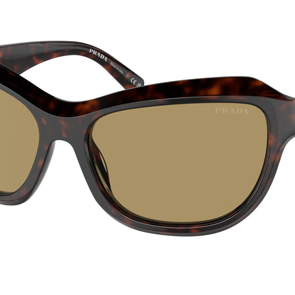 Prada PRA27SF Butterfly Sunglasses  17N70G-Radica Tortoise 63-130-16 - Color Map Tortoise