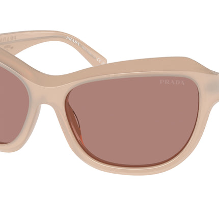 Prada PRA27SF Butterfly Sunglasses  19R10D-Opal Natural 63-130-16 - Color Map Beige