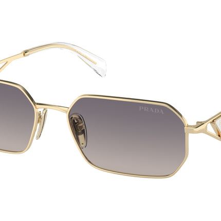 Prada PRA51S Irregular Sunglasses  ZVN30C-Pale Gold 58-140-17 - Color Map Gold