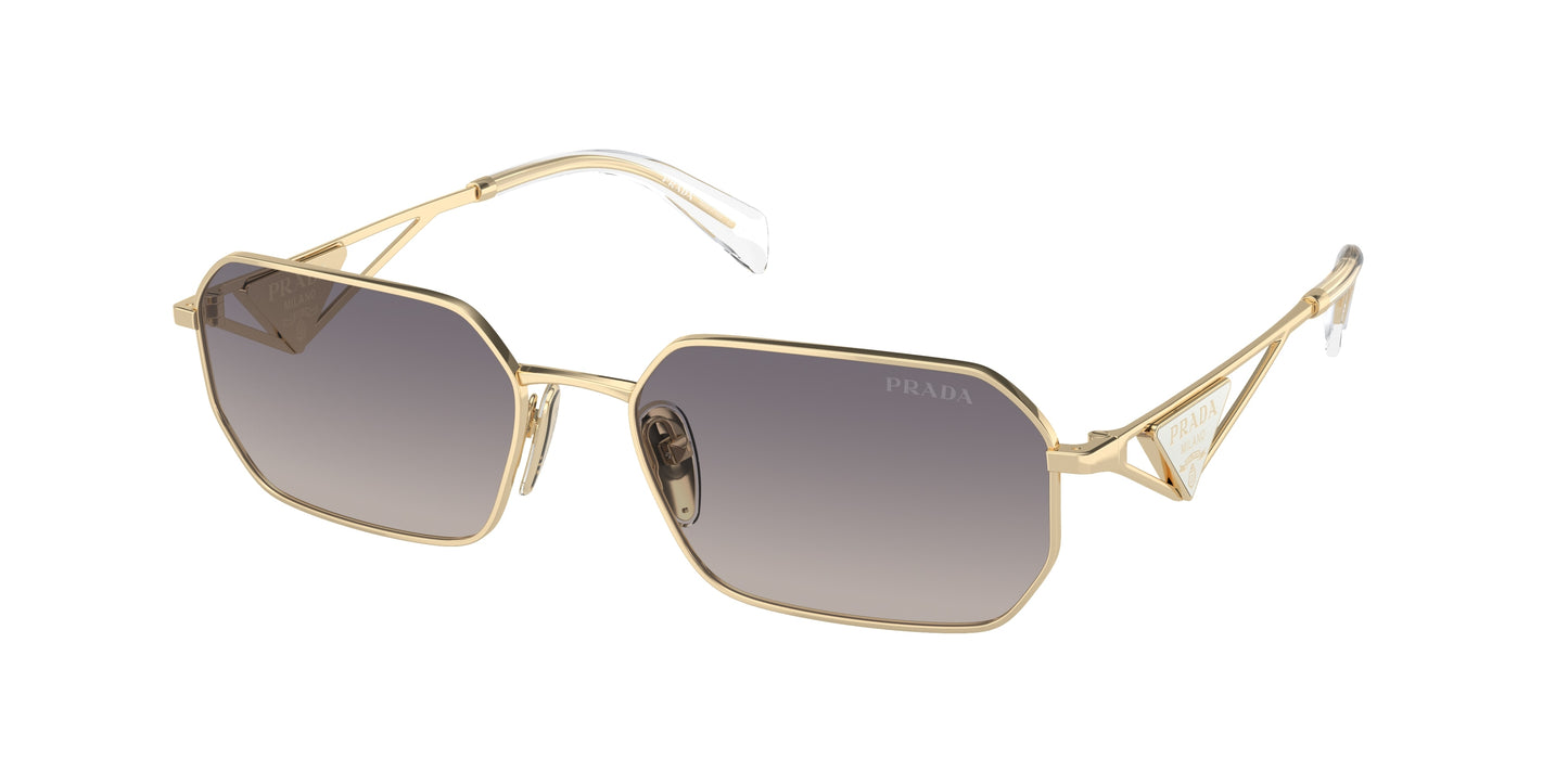 Prada PRA51S Irregular Sunglasses  ZVN30C-Pale Gold 58-140-17 - Color Map Gold