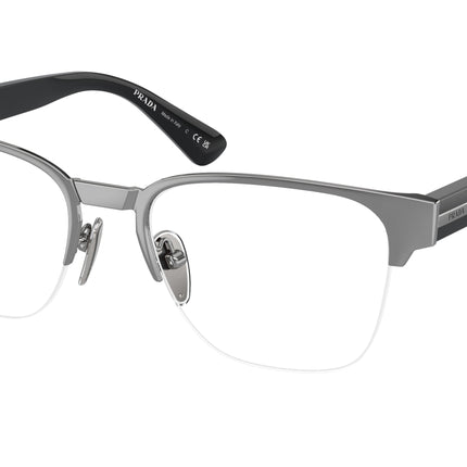 Prada PRA52V Pillow Eyeglasses  5AV1O1-Gunmetal 54-145-19 - Color Map Grey