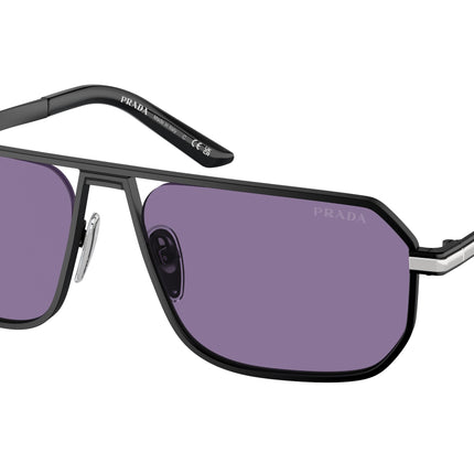 Prada PRA53S Pillow Sunglasses  1BO05Q-Matte Black 59-145-17 - Color Map Black