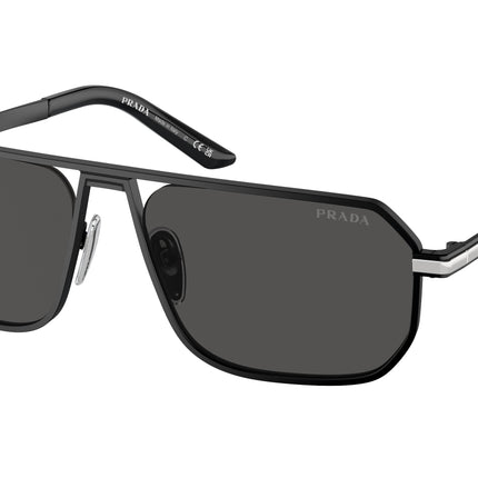 Prada PRA53S Pillow Sunglasses  1BO5S0-Matte Black 59-145-17 - Color Map Black